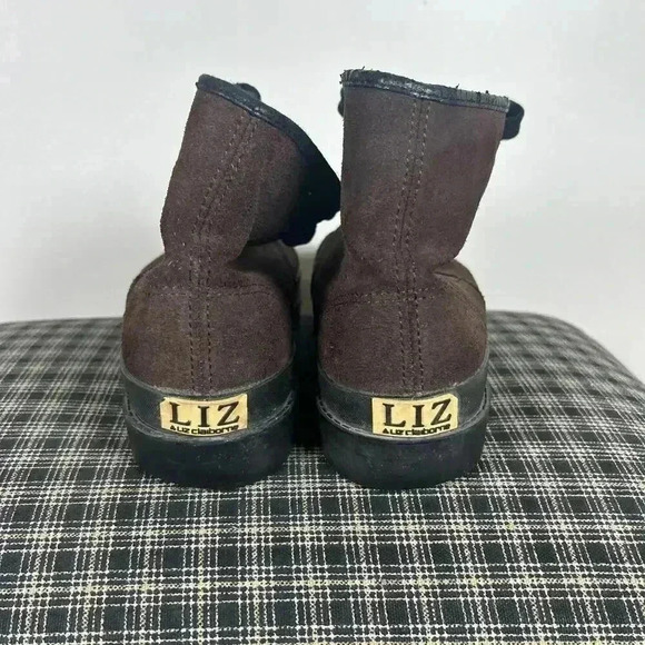 Vintage Liz‎ Claiborne Brown Black Lace Up Boots